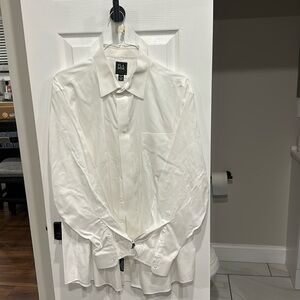 Jos A Bank 17 1/2 36 White Dress Shirt